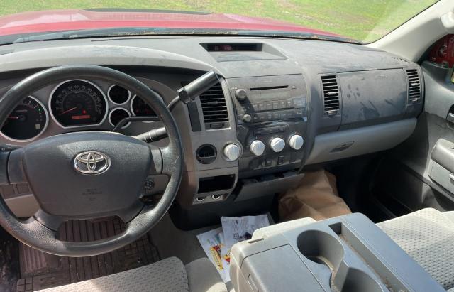 5TFRM5F10BX024835 - 2011 TOYOTA TUNDRA DOUBLE CAB SR5 BURGUNDY photo 9