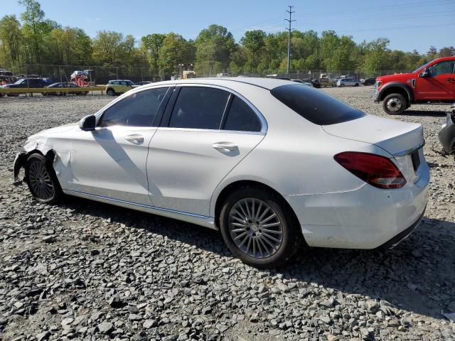 55SWF4KB6FU014461 - 2015 MERCEDES-BENZ C 300 4MATIC WHITE photo 2