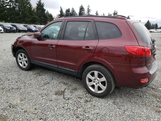 5NMSH13E87H076333 - 2007 HYUNDAI SANTA FE SE MAROON photo 2