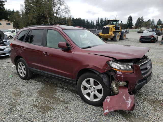 5NMSH13E87H076333 - 2007 HYUNDAI SANTA FE SE MAROON photo 4