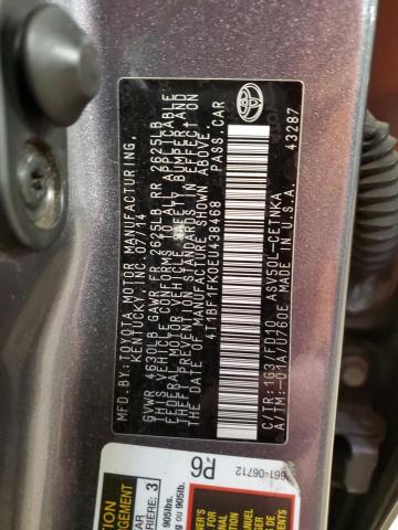 4T1BF1FK0EU438468 - 2014 TOYOTA CAMARY L GRAY photo 12