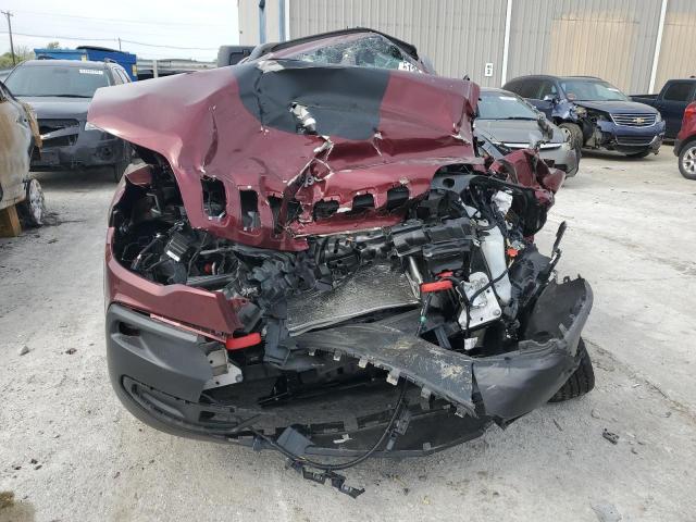 1C4PJMBX6MD177874 - 2021 JEEP CHEROKEE TRAILHAWK მუქწითელი ფოტო 5