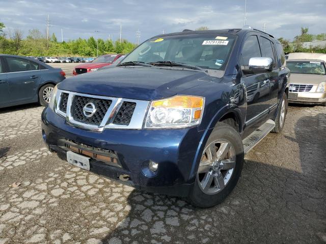 5N1BA0NF5AN612276 - 2010 NISSAN ARMADA PLATINUM BLUE photo 1