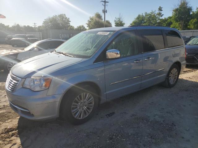 2C4RC1CGXDR802466 - 2013 CHRYSLER TOWN & COU TOURING L BLUE photo 1