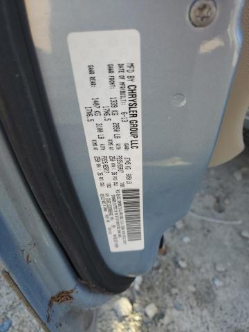 2C4RC1CGXDR802466 - 2013 CHRYSLER TOWN & COU TOURING L BLUE photo 14