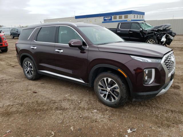 KM8R2DHE7MU330432 - 2021 HYUNDAI PALISADE SEL BURGUNDY photo 4