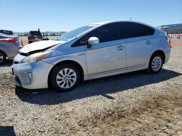 JTDKN3DP8E3058334 - 2014 TOYOTA PRIUS PLUG SILVER photo 1