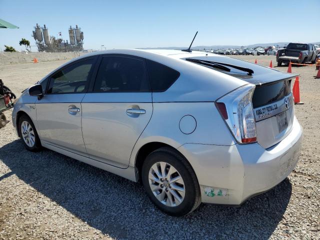 JTDKN3DP8E3058334 - 2014 TOYOTA PRIUS PLUG SILVER photo 2