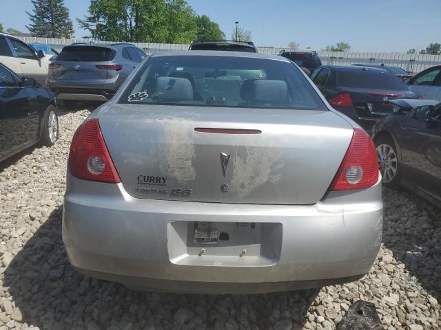 1G2ZF58B174165555 - 2007 PONTIAC G6 VALUE LEADER SILVER photo 6