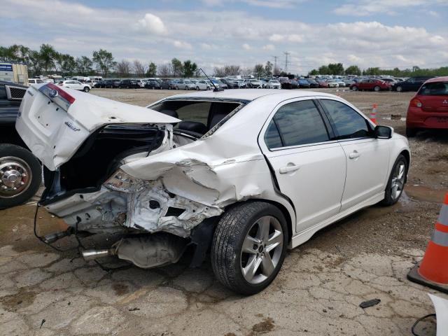 3FAHP0KC7BR190054 - 2011 FORD FUSION SPORT WHITE photo 3