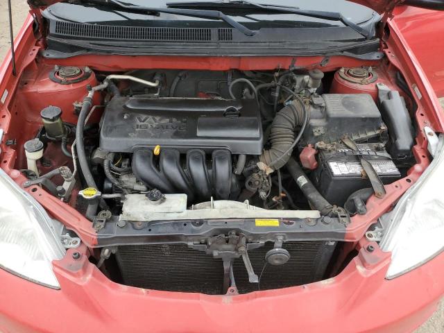 2T1KR32E03C146398 - 2003 TOYOTA COROLLA MA XR RED photo 11