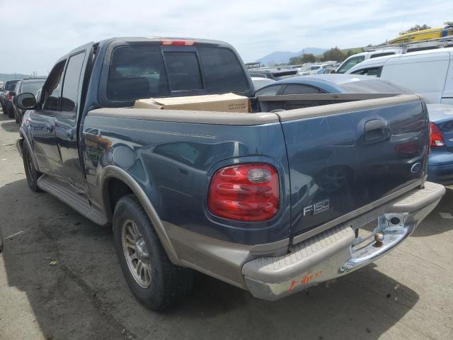 1FTRW07L92KA11107 - 2002 FORD F150 SUPERCREW BLUE photo 2