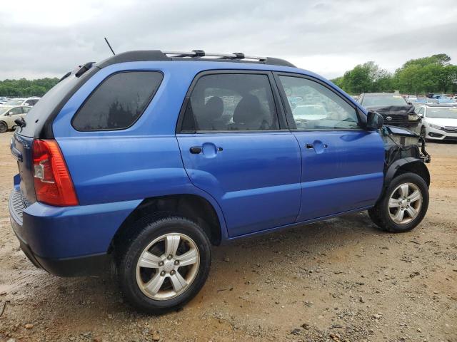 KNDJF724497562970 - 2009 KIA SPORTAGE LX BLUE photo 3