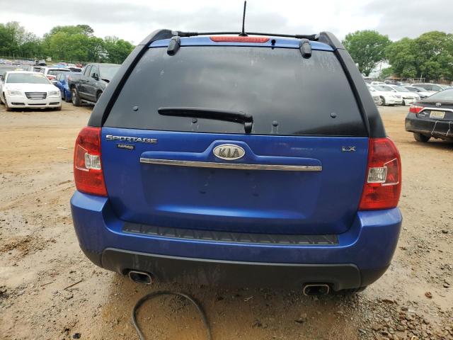 KNDJF724497562970 - 2009 KIA SPORTAGE LX BLUE photo 6