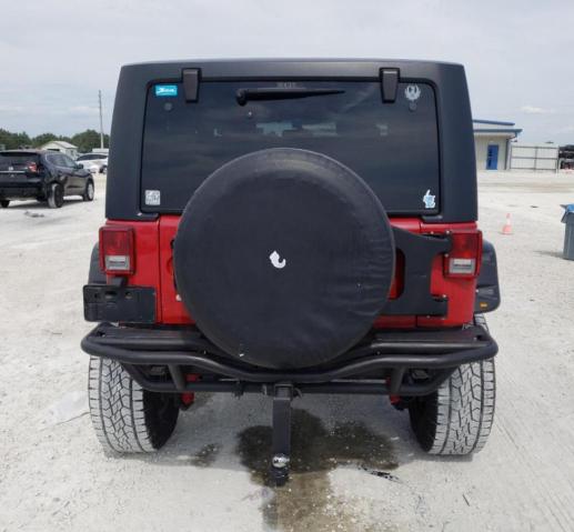 1J4AA5D11AL156656 - 2010 JEEP WRANGLER SAHARA RED photo 6