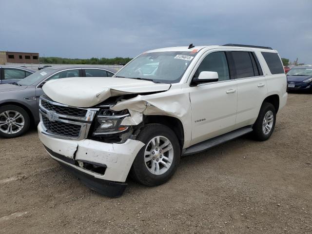 1GNSKBKC4FR174915 - 2015 CHEVROLET TAHOE K1500 LT WHITE photo 1