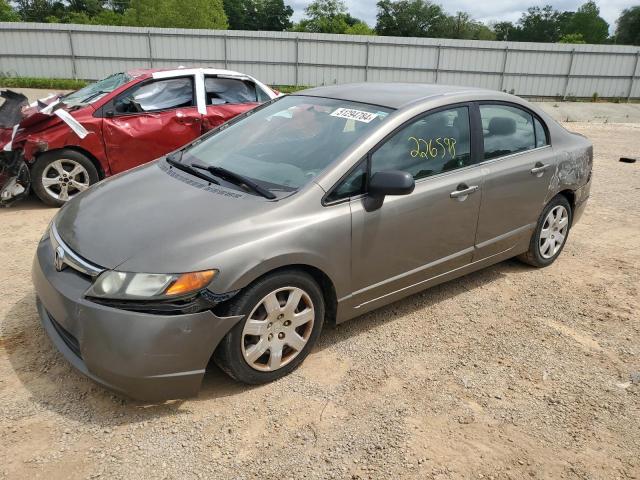 1HGFA165X6L134104 - 2006 HONDA CIVIC LX GRAY photo 1