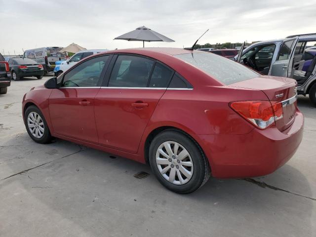 1G1PF5S91B7215797 - 2011 CHEVROLET CRUZE LT RED photo 2