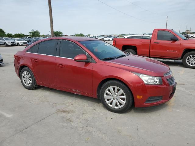 1G1PF5S91B7215797 - 2011 CHEVROLET CRUZE LT RED photo 4