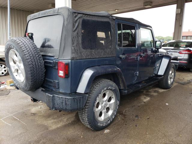 1J4GA59187L166404 - 2007 JEEP WRANGLER SAHARA BLUE photo 3