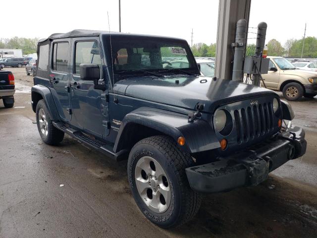 1J4GA59187L166404 - 2007 JEEP WRANGLER SAHARA BLUE photo 4