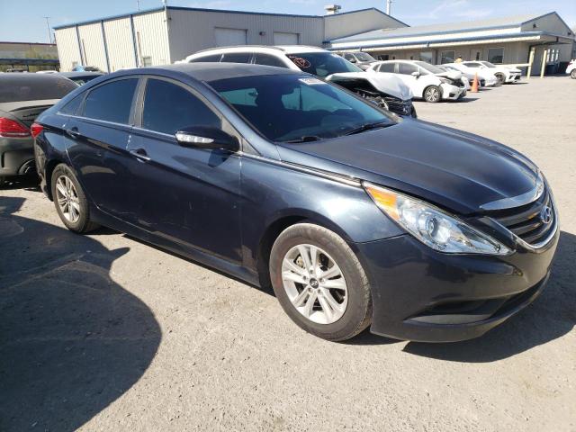 5NPEB4AC7EH875845 - 2014 HYUNDAI SONATA GLS BLUE photo 4