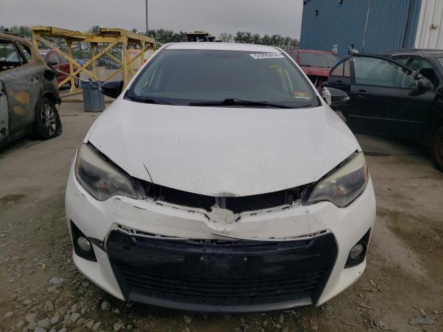 2T1BURHE4EC079588 - 2014 TOYOTA COROLLA L WHITE photo 5