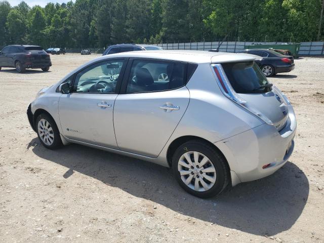 1N4AZ0CP2EC330320 - 2014 NISSAN LEAF S SILVER photo 2