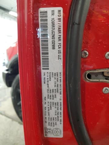 1C6RR7LG2NS132999 - 2022 RAM 1500 CLASS SLT 红色 照片 13