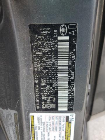 2T1KR32E25C369917 - 2005 TOYOTA COROLLA MA XR GRAY photo 12
