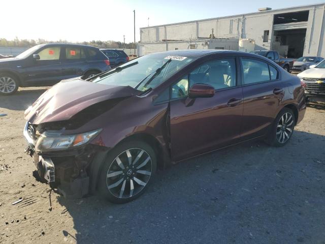 19XFB2F90FE288494 - 2015 HONDA CIVIC EXL BURGUNDY photo 1