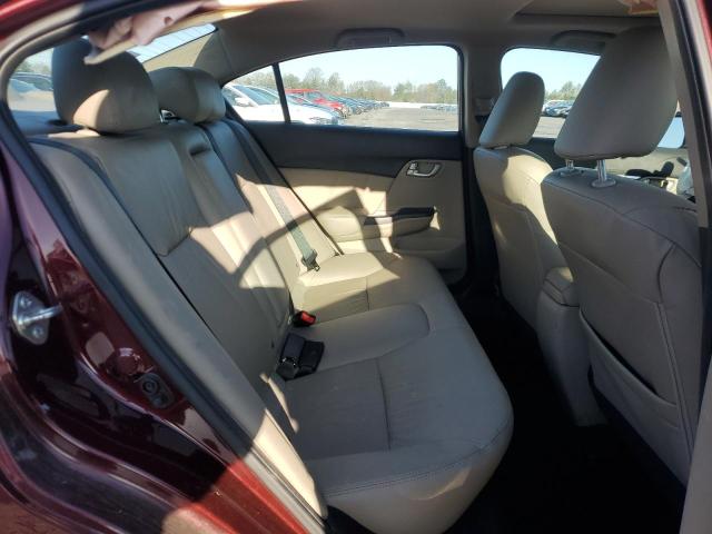 19XFB2F90FE288494 - 2015 HONDA CIVIC EXL BURGUNDY photo 10
