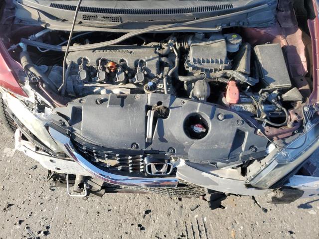 19XFB2F90FE288494 - 2015 HONDA CIVIC EXL BURGUNDY photo 11