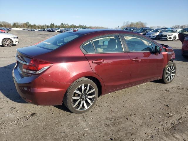 19XFB2F90FE288494 - 2015 HONDA CIVIC EXL BURGUNDY photo 3