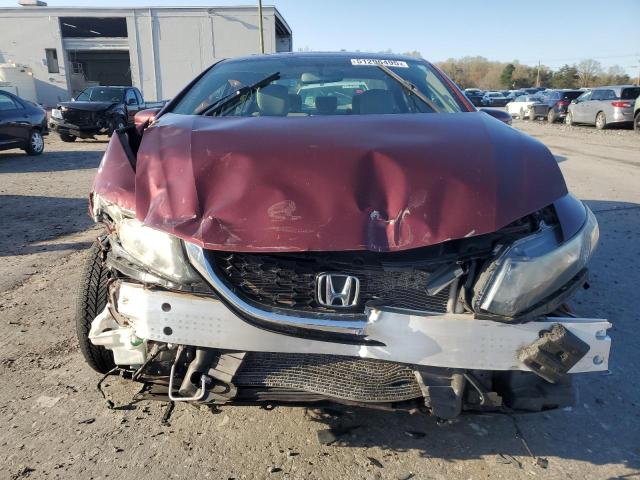 19XFB2F90FE288494 - 2015 HONDA CIVIC EXL BURGUNDY photo 5