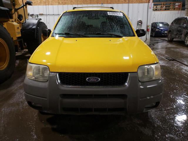 1FMYU03111KB81445 - 2001 FORD ESCAPE XLT YELLOW photo 5