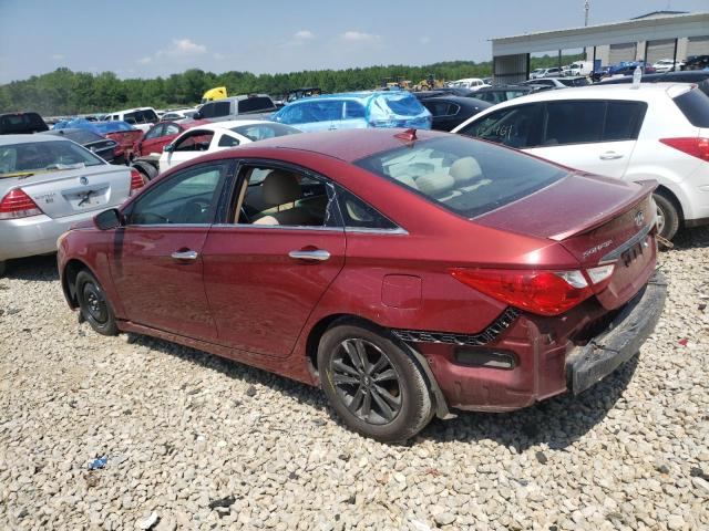 5NPEB4AC4DH678713 - 2013 HYUNDAI SONATA GLS BURGUNDY photo 2