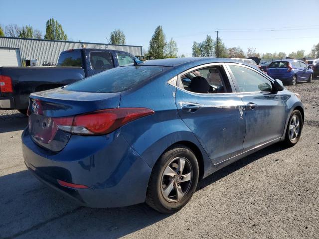 KMHDH4AE2FU257542 - 2015 HYUNDAI ELANTRA SE BLUE photo 3