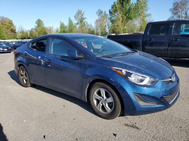 KMHDH4AE2FU257542 - 2015 HYUNDAI ELANTRA SE BLUE photo 4