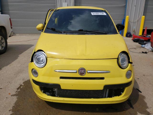 3C3CFFBR2CT113812 - 2012 FIAT 500 SPORT YELLOW photo 5