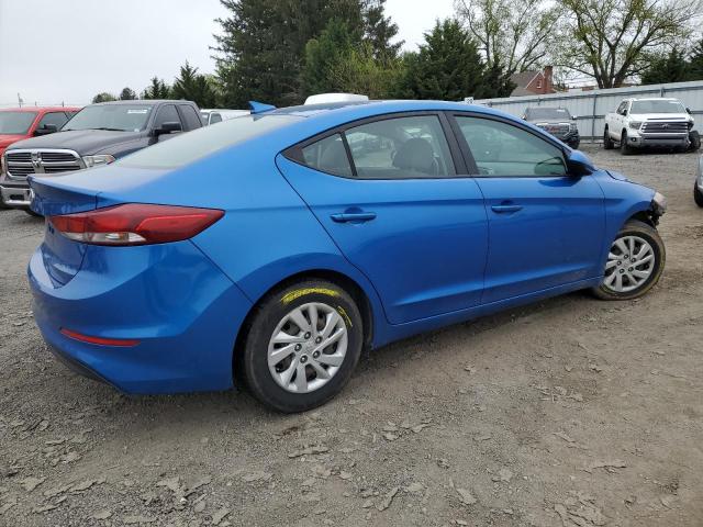 KMHD74LF1HU072958 - 2017 HYUNDAI ELANTRA SE BLUE photo 3