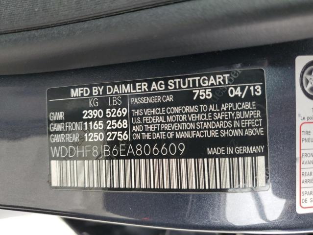 WDDHF8JB6EA806609 - 2014 MERCEDES-BENZ E 350 4MATIC CHARCOAL photo 12