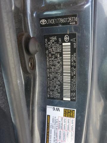 JTKDE177860128774 - 2006 TOYOTA SCION TC 灰色 照片 12