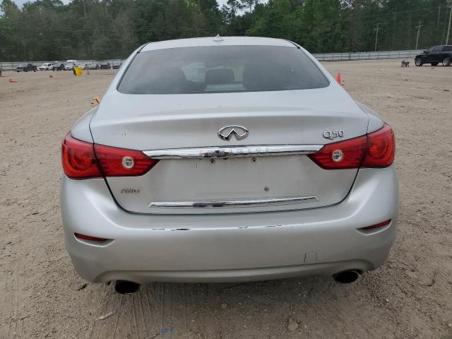 JN1BV7AR5EM681744 - 2014 INFINITI Q50 BASE SILVER photo 6