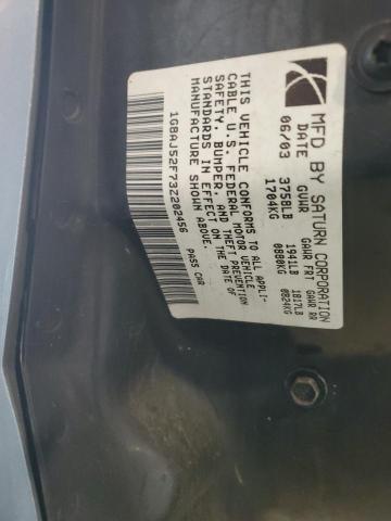 1G8AJ52F73Z202456 - 2003 SATURN ION LEVEL 2 ვერცხლისფერი ფოტო 13