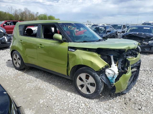 KNDJN2A21F7783962 - 2015 KIA SOUL GREEN photo 4