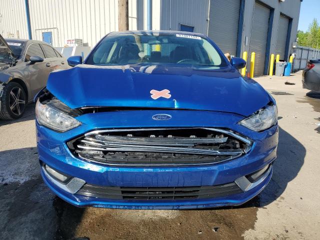 3FA6P0LU5JR124454 - 2018 FORD FUSION SE HYBRID BLUE photo 5