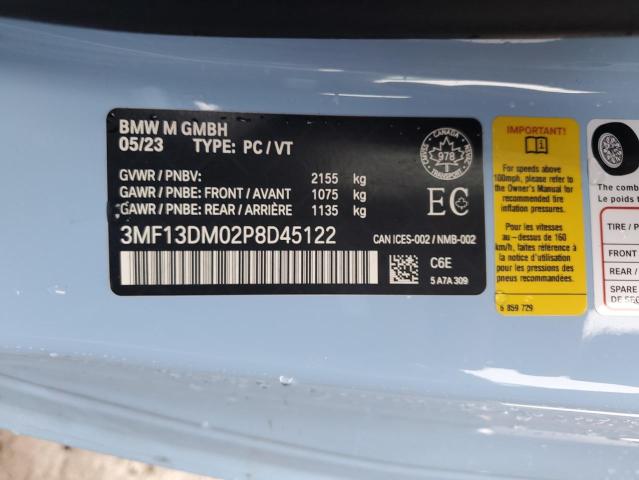 3MF13DM02P8D45122 - 2023 BMW M2 BLUE photo 12