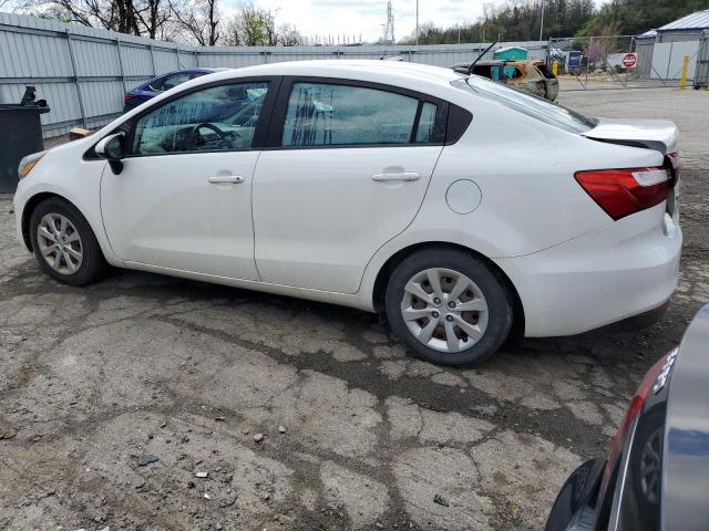 KNADM4A37G6576534 - 2016 KIA RIO LX WHITE photo 2