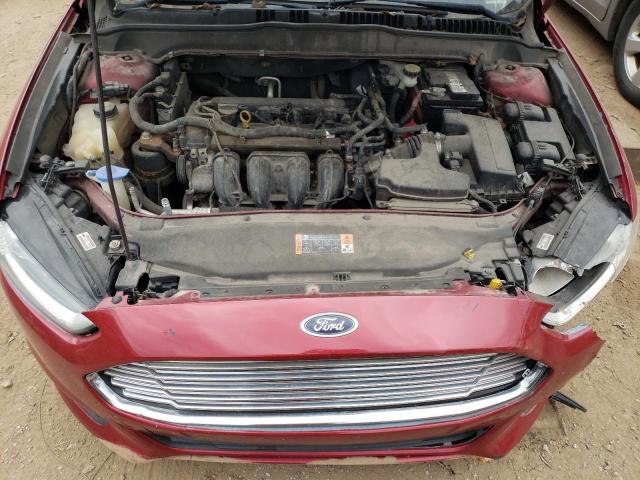 3FA6P0H76ER218271 - 2014 FORD FUSION SE RED photo 11